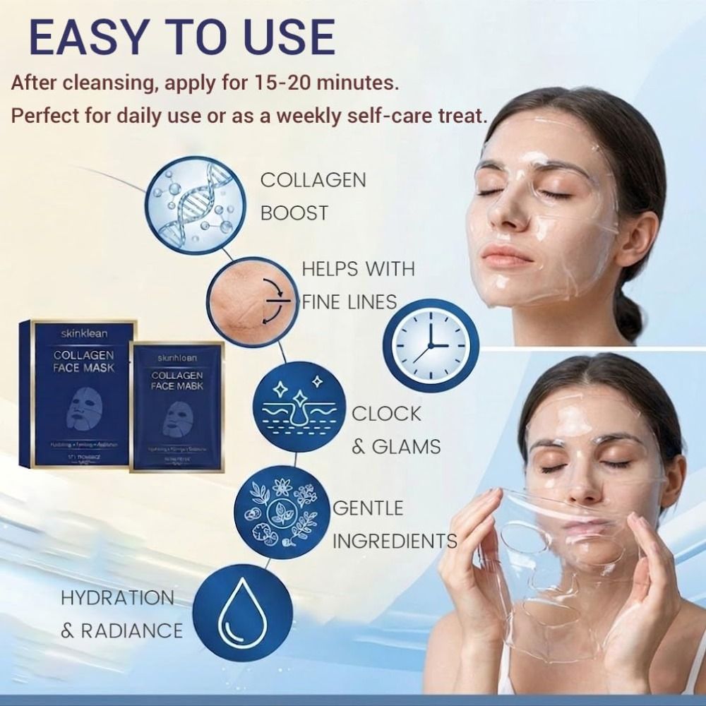 Hydrating Collagen Face Mask H - Collagen Sheet Mask 评论和价格