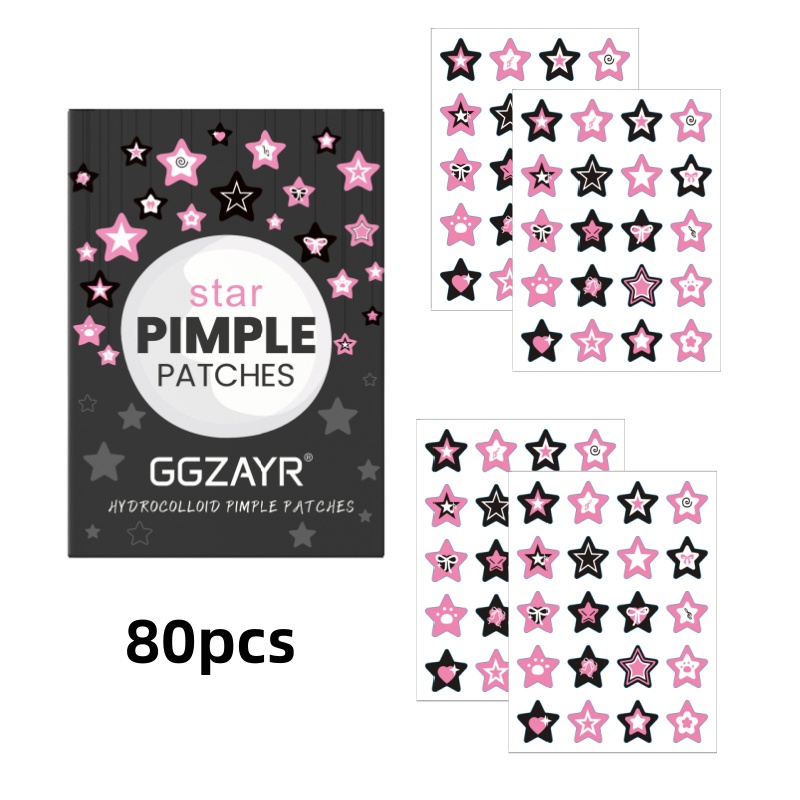 80/160pcs Star Acne Patch Set  - Skincare Moisturizer 评论和价格