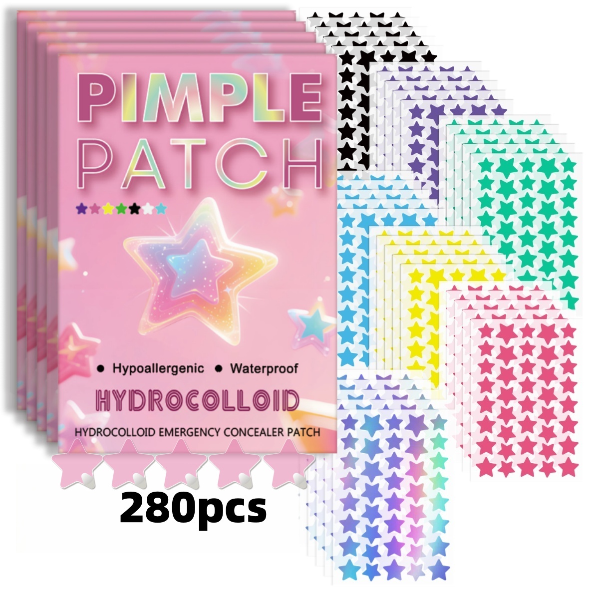 280pieces of multi-color star  - Skincare Moisturizer 评论和价格