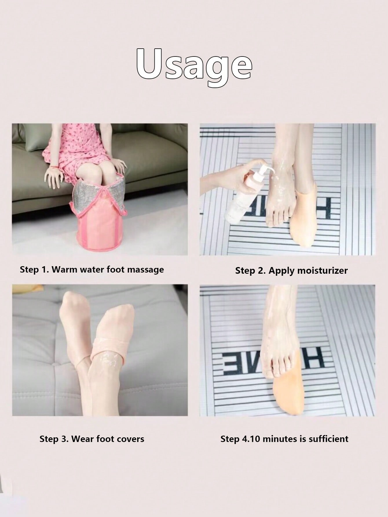 1 Pair Reusable Silicone Moist - Skincare Exfoliating 评论和价格