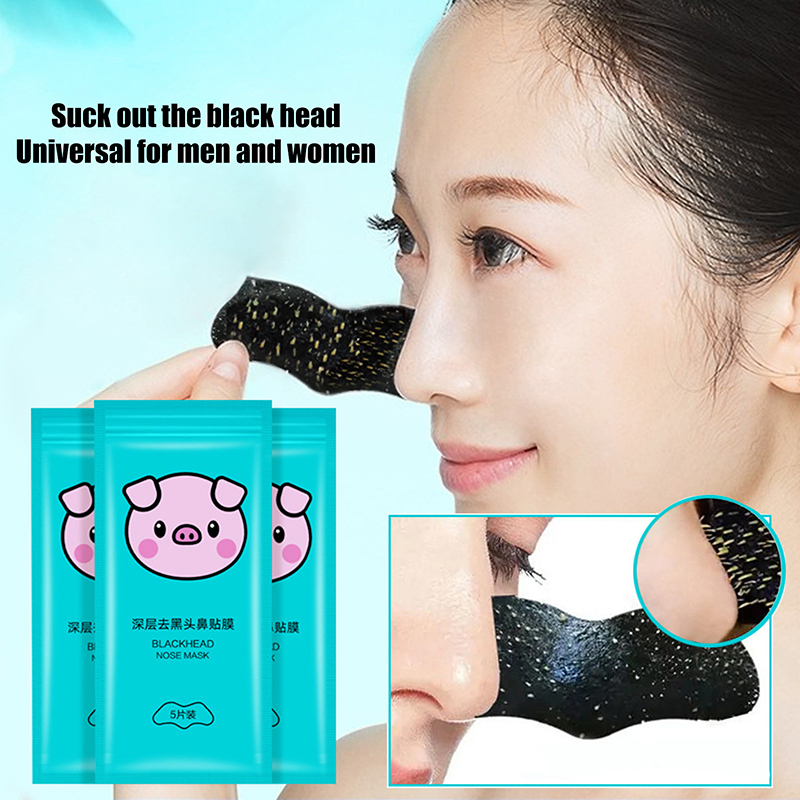 5/15/25/50 Pcs Bamboo Charcoal - Charcoal Pore Strip 评论和价格