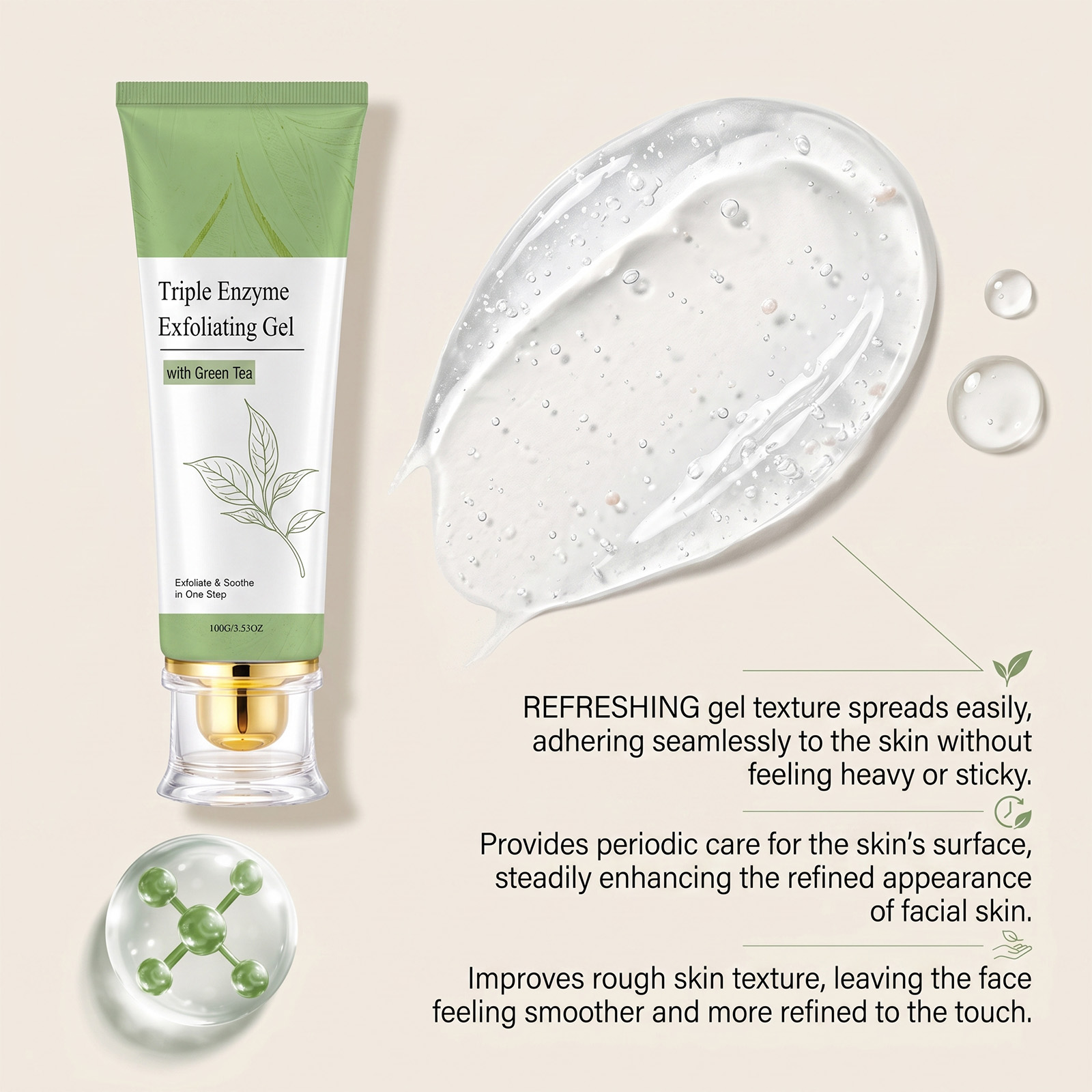 Green Tea Exfoliating Gel Deep - Aha Bha Exfoliant 评论和价格