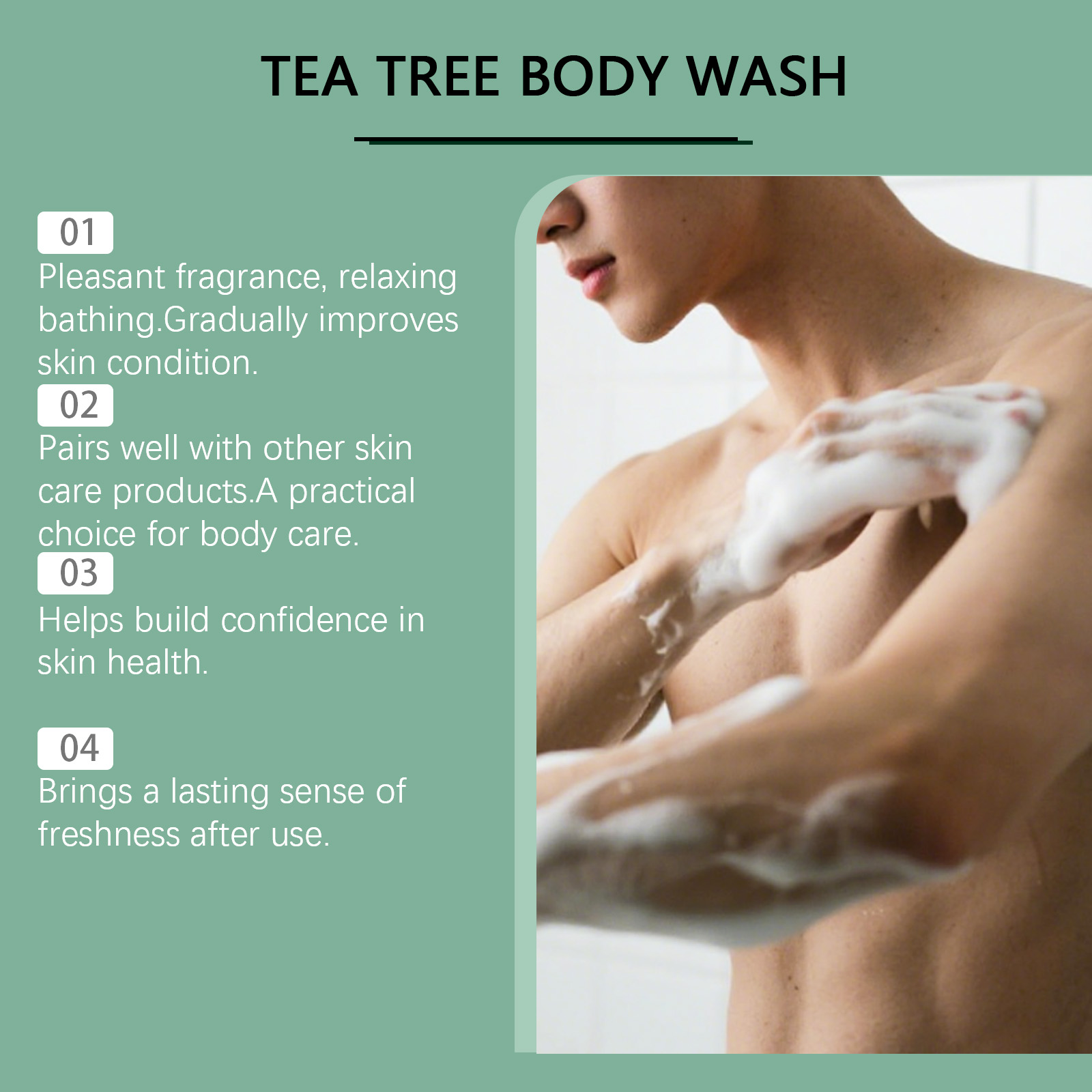 Tea Tree Refreshing Shower Gel - Aha Bha Exfoliant 评论和价格