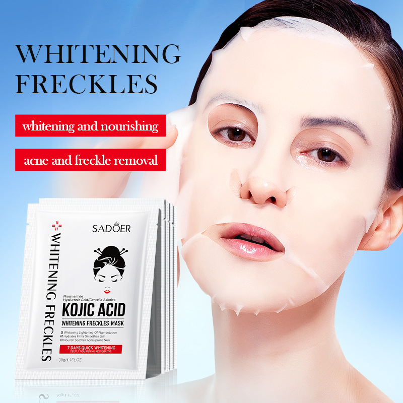 5pcs SADOER Kojic Acid Face Ma - Collagen Sheet Mask 评论和价格